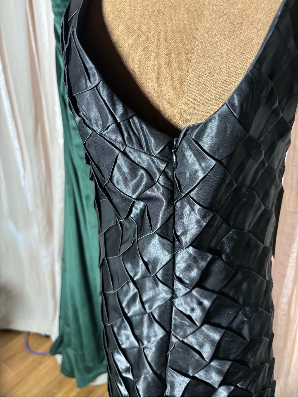 Zara Black Textured Mini Dress - Picture 4 of 10